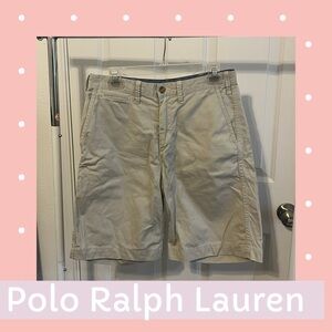 Polo by Ralph Lauren Men's Beige Flat Front Shorts